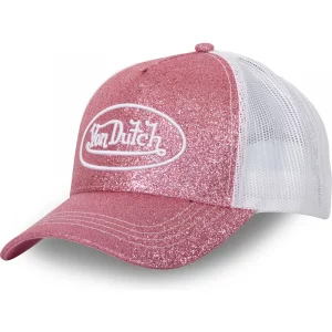 Gorra Von Dutch Glitter Rosa – Brillo y Estilo Retro