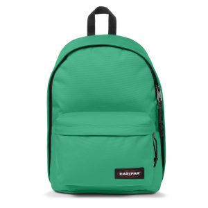 Mochila Eastpak Out Of Office Gem Green lateral con diseño clásico