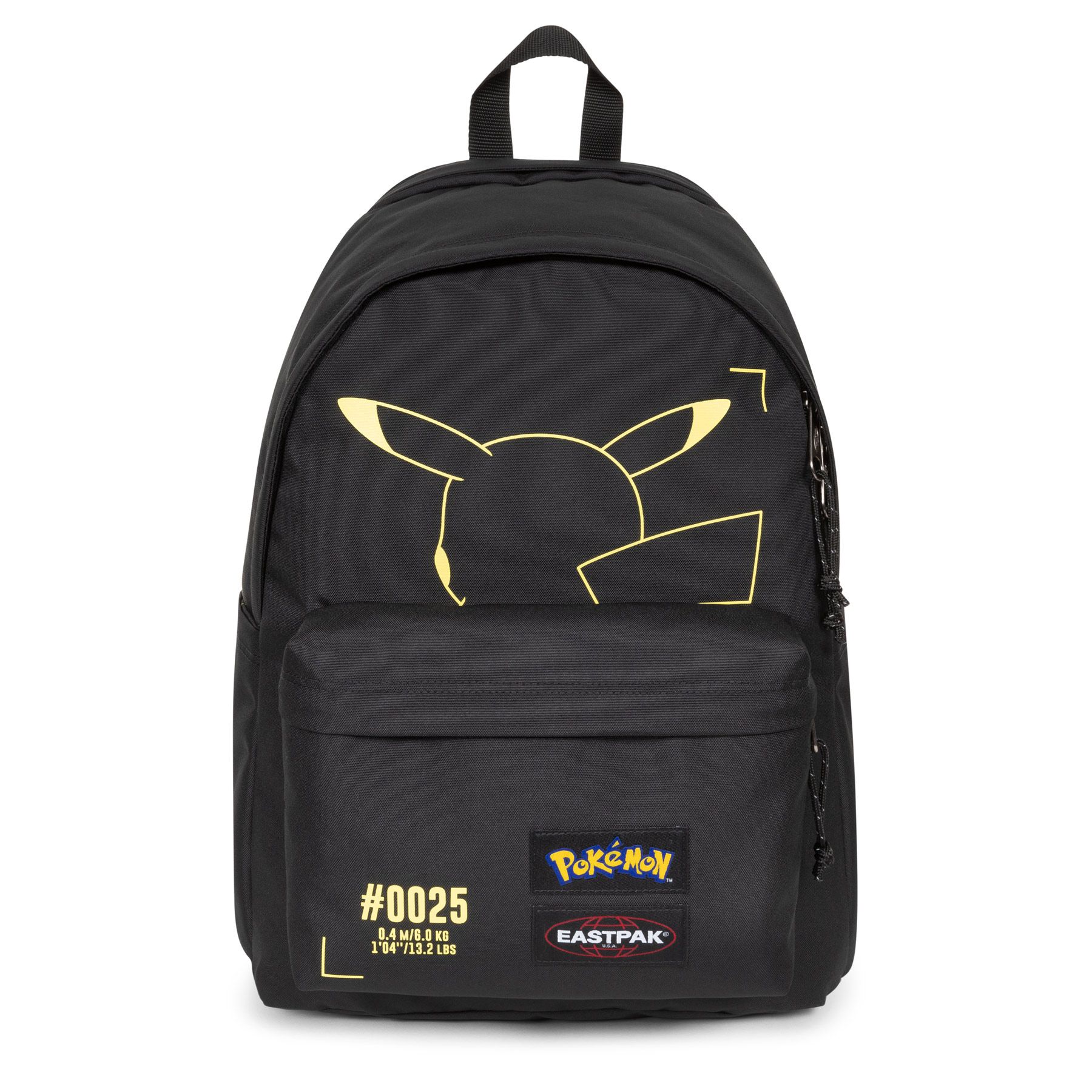 Mochila Pokémon Eastpak Negra 31L – Day Office Pikachu Oficial
