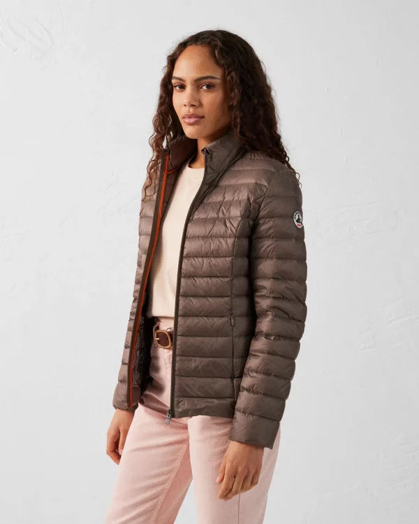 Chaqueta Jott Mujer Marrón Cha – Sin Capucha, Estilo Urbano Ligero