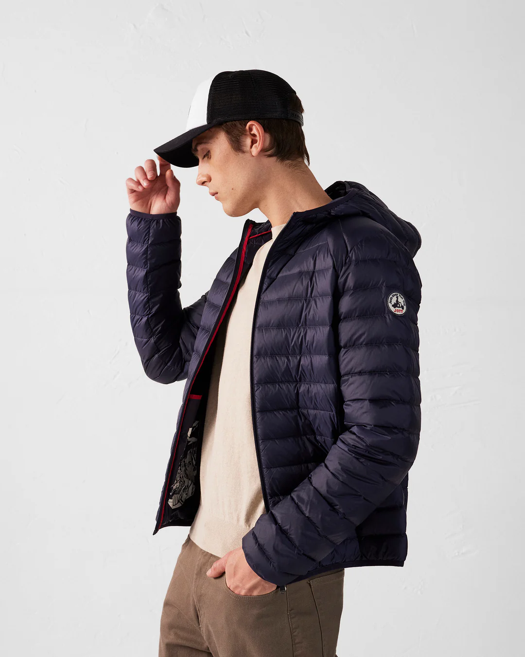 Chaqueta Jott Hombre Azul Marino Nico – Con capucha Chaqueta Jott Hombre Azul Marino Nico – Con capucha