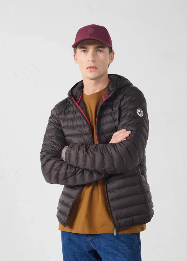 Chaqueta Jott Hombre Color Café Negro Nico – Con Capucha