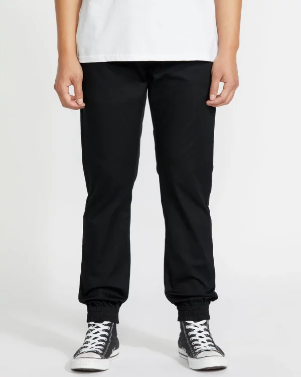 Pantalón Volcom Negro FRSLJG – Estilo Jogger Casual