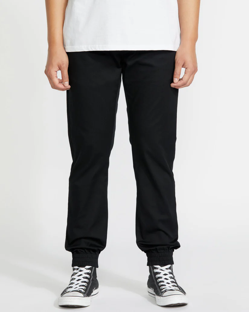 Pantalón Volcom Negro FRSLJG – Estilo Jogger Casual Pantalón Volcom Negro FRSLJG – Estilo Jogger Casual