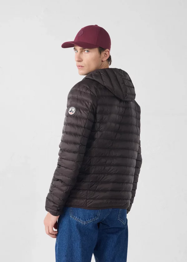 Chaqueta Jott Hombre Color Café Negro Nico – Con Capucha