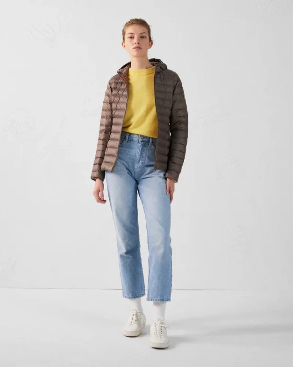 Chaqueta Jott Mujer Marrón Cloe – Con Capucha, Ligera y Urbana
