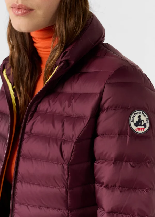 Chaqueta Jott Mujer Granate – Sin capucha