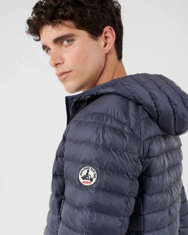 Chaqueta Jott Hombre Azul Nico – Con capucha