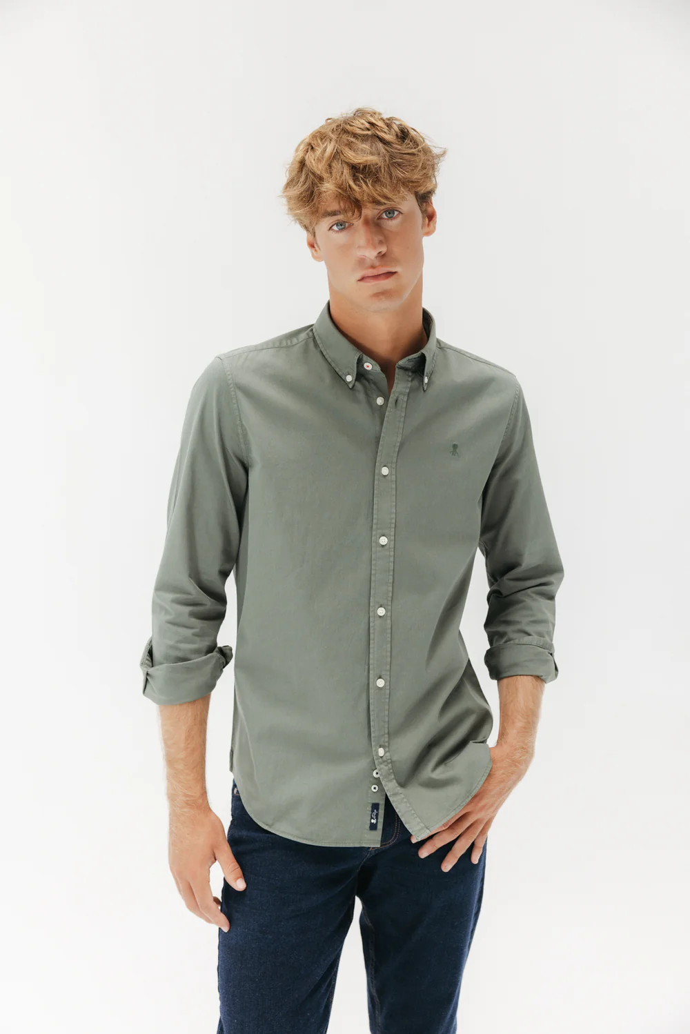Camisa El Pulpo Verde Oscuro Sarga – Estilo Casual Elegante