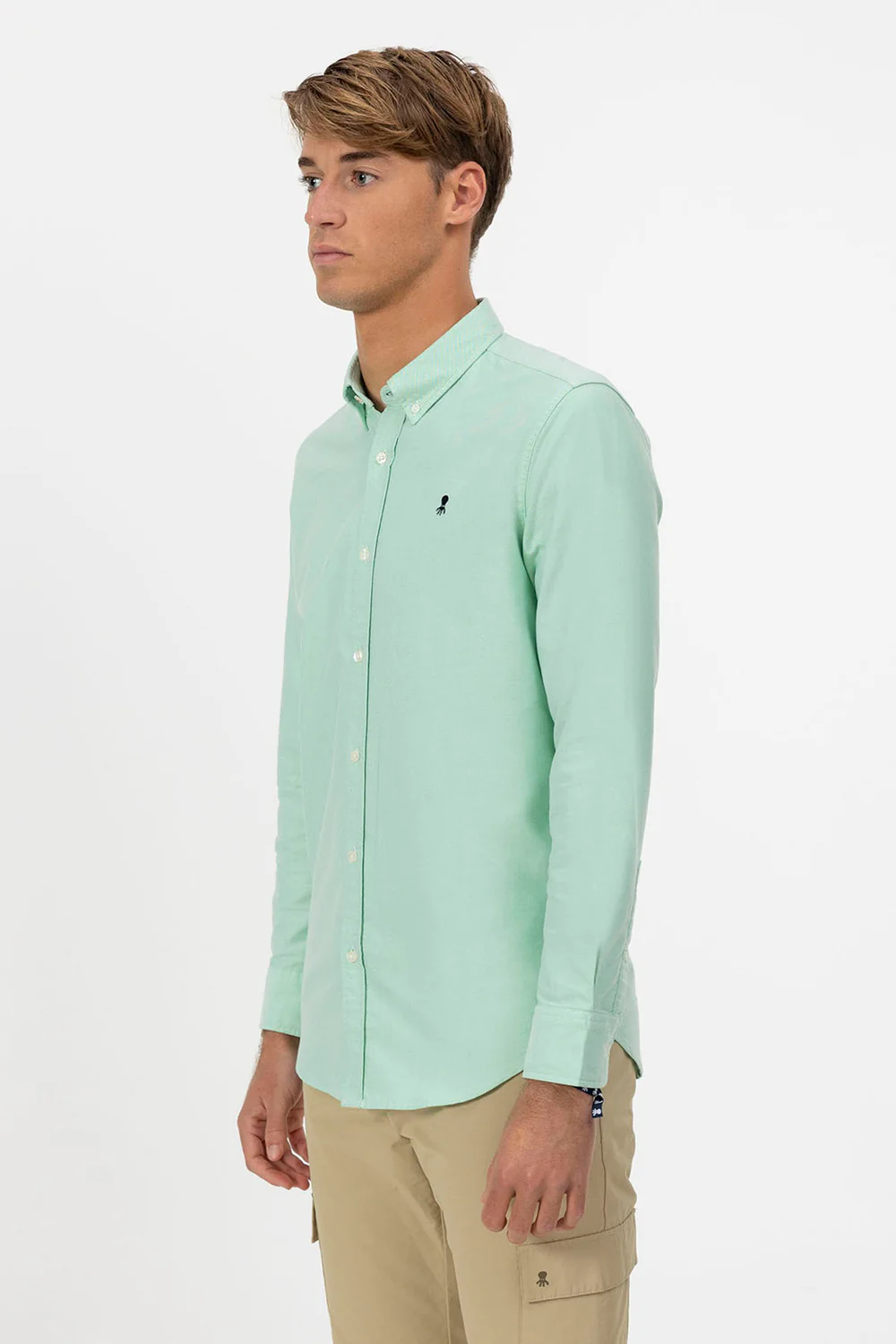 Camisa El Pulpo Verde Oxford – Clásico Atemporal