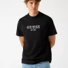 Camiseta Guess Hombre Negra Est.1981 – Logo Bordado Clásico