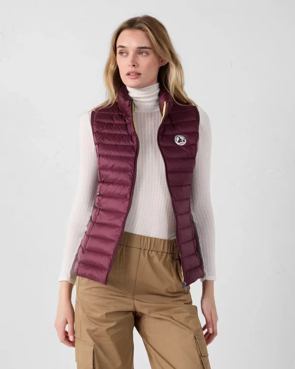 Chaleco Jott Mujer Granate | Acolchado y Ligero