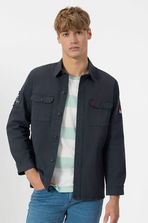 Sobrecamisa El Pulpo Azul Marino – Estilo Casual y Versatilidad