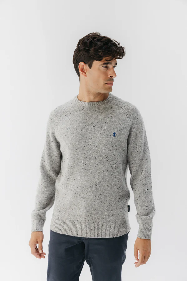 Jersey El Pulpo Punto Jaspeado Gris – Estilo y Abrigo