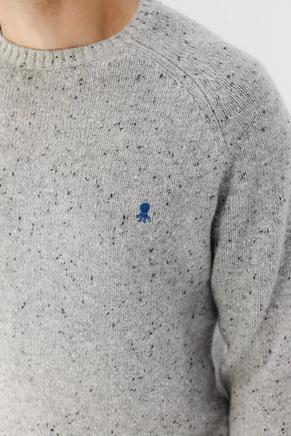 Jersey El Pulpo Punto Jaspeado Gris – Estilo y Abrigo
