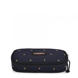 Estuche Eastpak Oval Single Azul Marino con Lunas Doradas