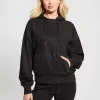 Sudadera Guess Mujer Negra con Capucha y Detalles Brillantes Sudadera Guess Mujer Negra con Capucha y Detalles Brillantes