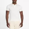 Polo Guess Hombre Beige con Cuello Contraste - Estilo Elegante y Deportivo