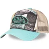 Gorra Trucker Von Dutch Menta y Beige – Estilo SoCal