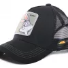 Gorra negra Capslab Bugs Bunny con parche bordado Gorra negra Capslab Bugs Bunny con parche bordado