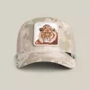 Gorra Goorin Bros King Camo Beige con León Gorra Goorin Bros King Camo Beige con León
