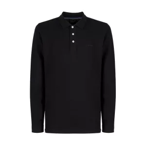 Polo Negro Geox Hombre – Piqué de Algodón con Estilo Casual