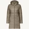Chaqueta Jott Mujer Vero Taupe – Larga y con Capucha