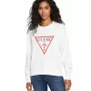 Sudadera Guess Original Blanca – Logo Clásico Mujer