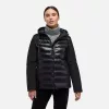Chaqueta Geox Mujer Negra – Acolchada con Capucha y Estilo Urbano
