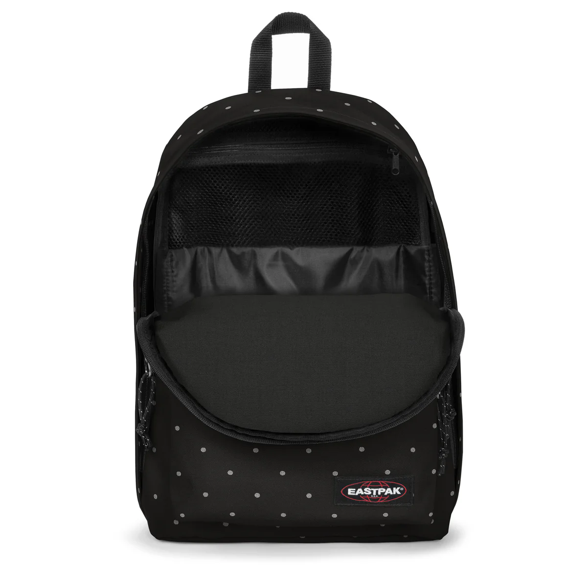 Mochila Eastpak Out Of Office Negra con Lunares – 27L y Porta Portátil Mochila Eastpak Out Of Office Negra con Lunares – 27L y Porta Portátil