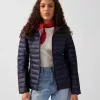 Chaqueta Jott Cloe Mujer Azul Marino con Capucha – Plumas Ultraligera y Compacta