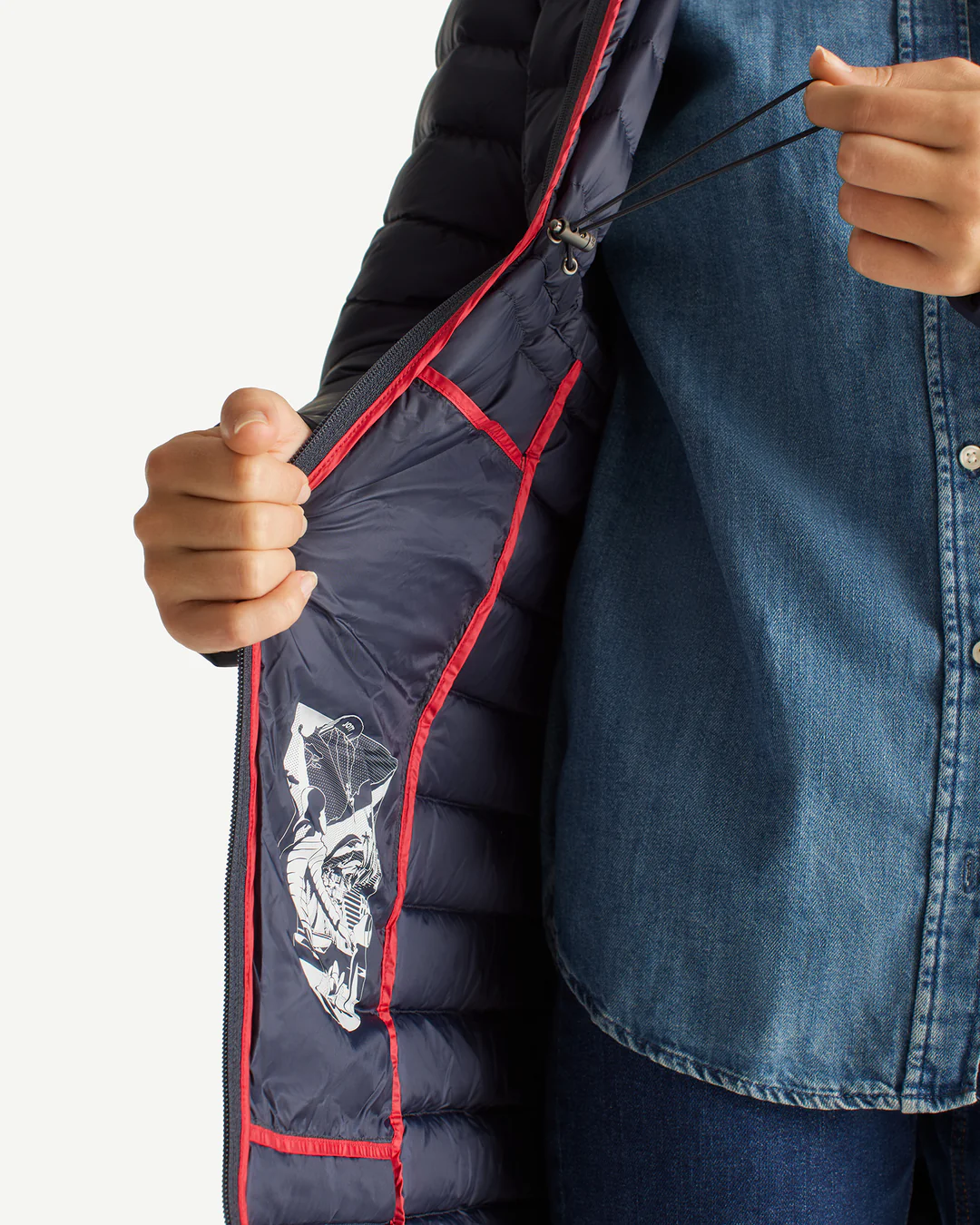 Chaqueta Jott Mujer Vero Azul Marino – Larga y Acolchada