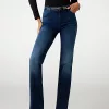 Pantalón Vaquero Guess Mujer Azul Oscuro Recto
