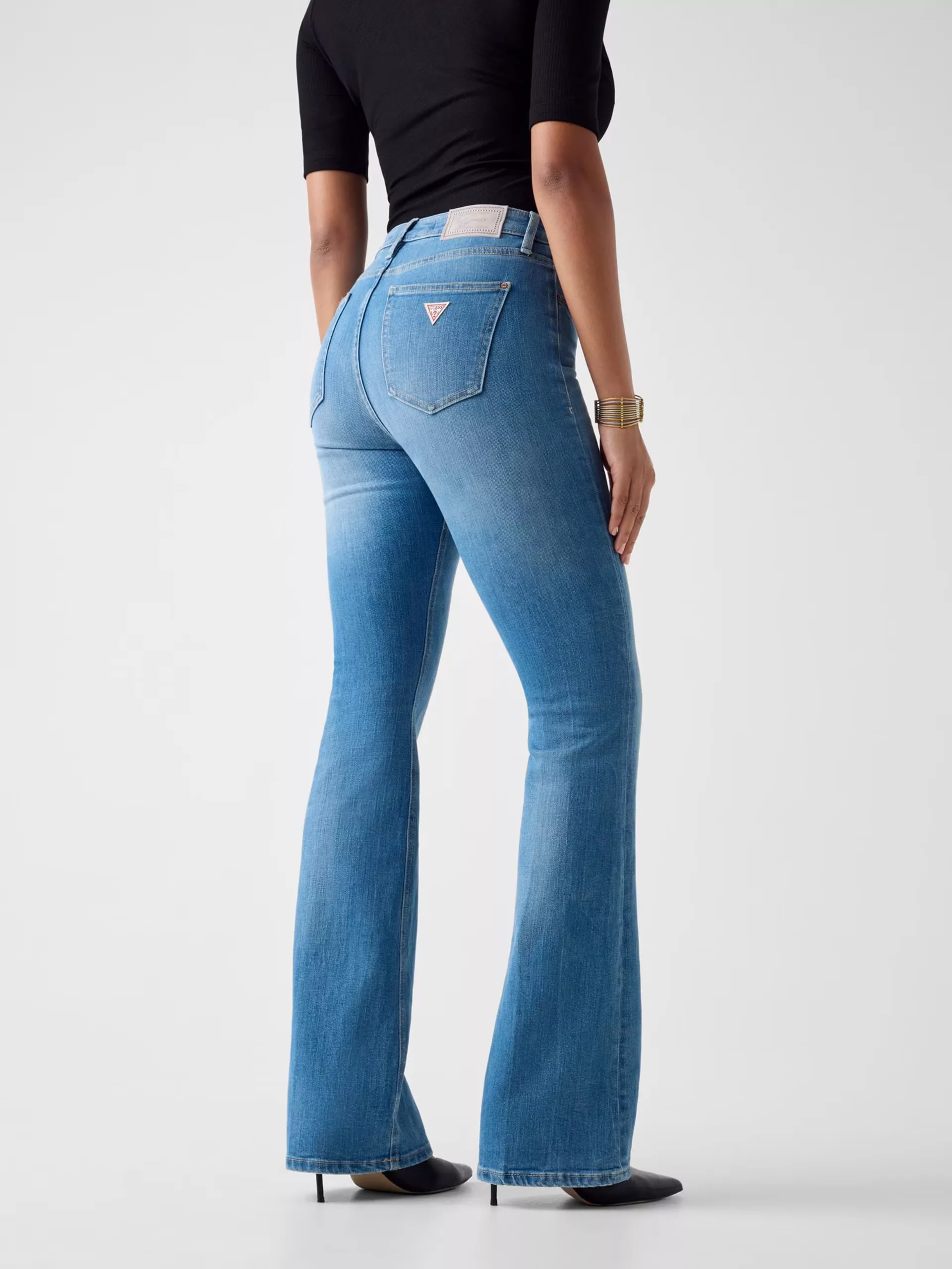 Jeans Guess Mujer Sexy Flare Blancos – Pierna Acampanada Jeans Guess Mujer Sexy Flare Blancos – Pierna Acampanada