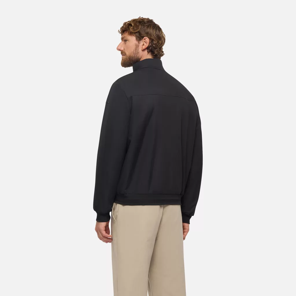 Chaqueta Bomber Hombre Vincit Negra – Diseño Casual y Urbano