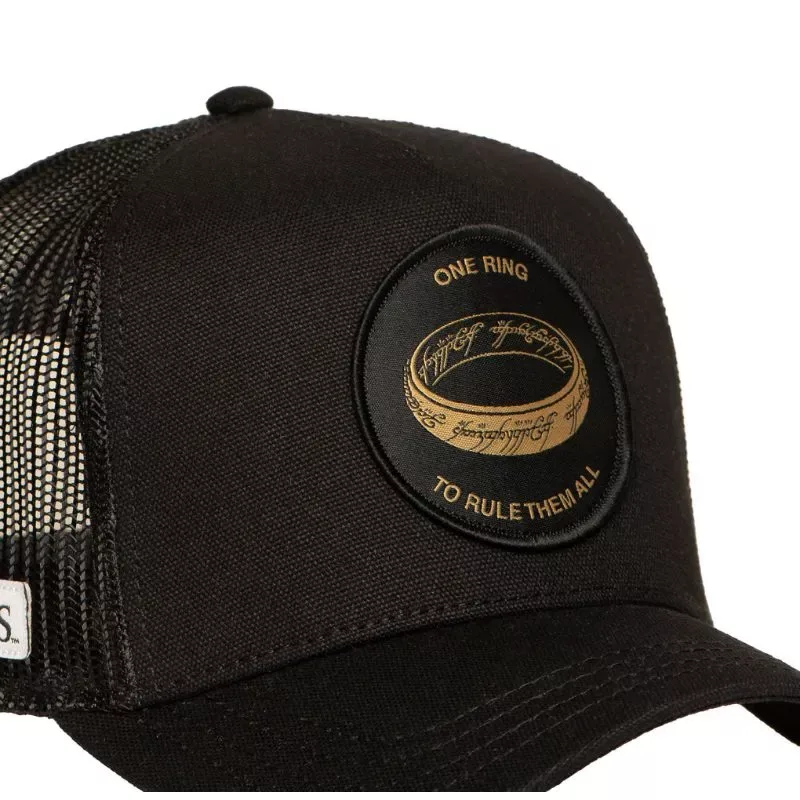 Gorra Capslab One Ring Negra – El Señor de los Anillos