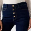 Jeans Guess Mujer 1981 Azul Claro con Botones Jeans Guess Mujer 1981 Azul Claro con Botones
