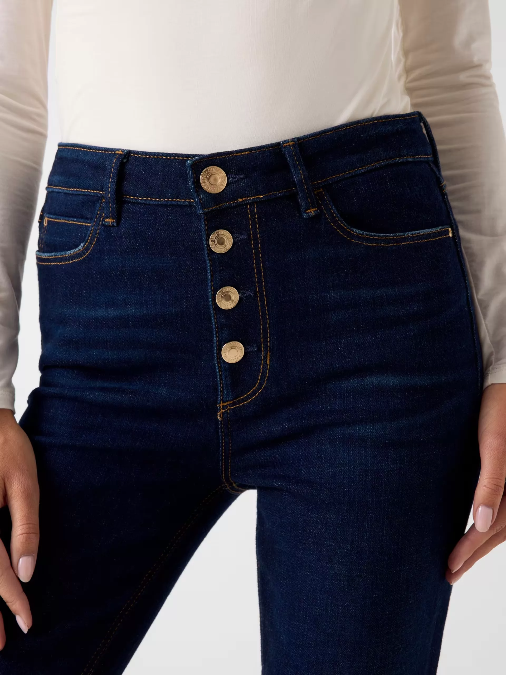 Jeans Guess Mujer 1981 Azul Claro con Botones Jeans Guess Mujer 1981 Azul Claro con Botones