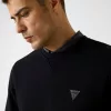 Sudadera Guess Hombre Negra – Cuello Redondo y Logo