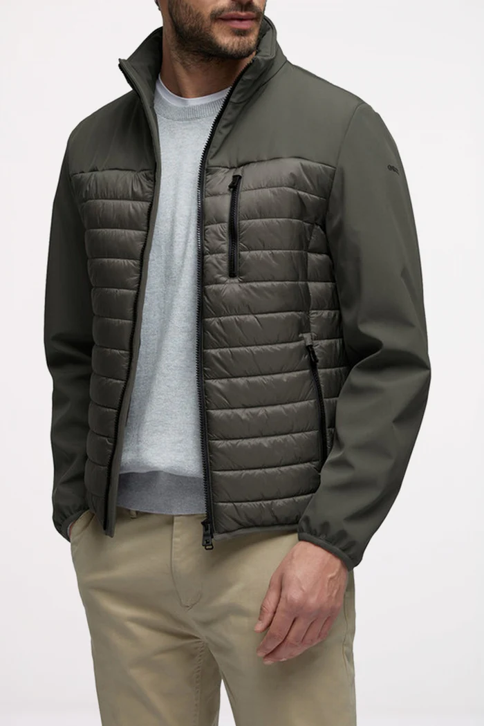 Chaqueta Geox Spherica Hombre Verde Bosque Transpirable