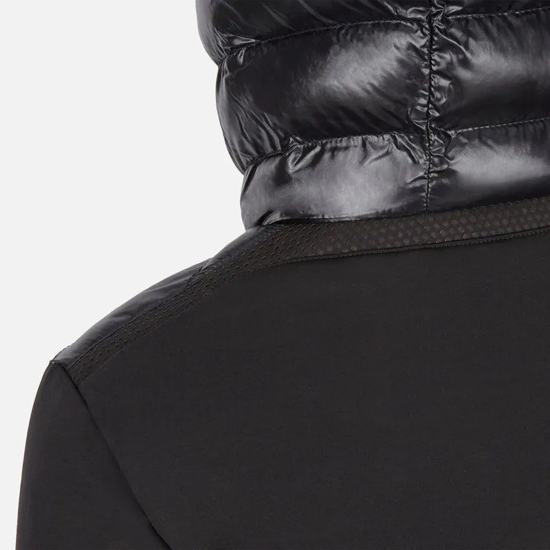 Chaqueta Geox Mujer Negra – Acolchada con Capucha y Estilo Urbano