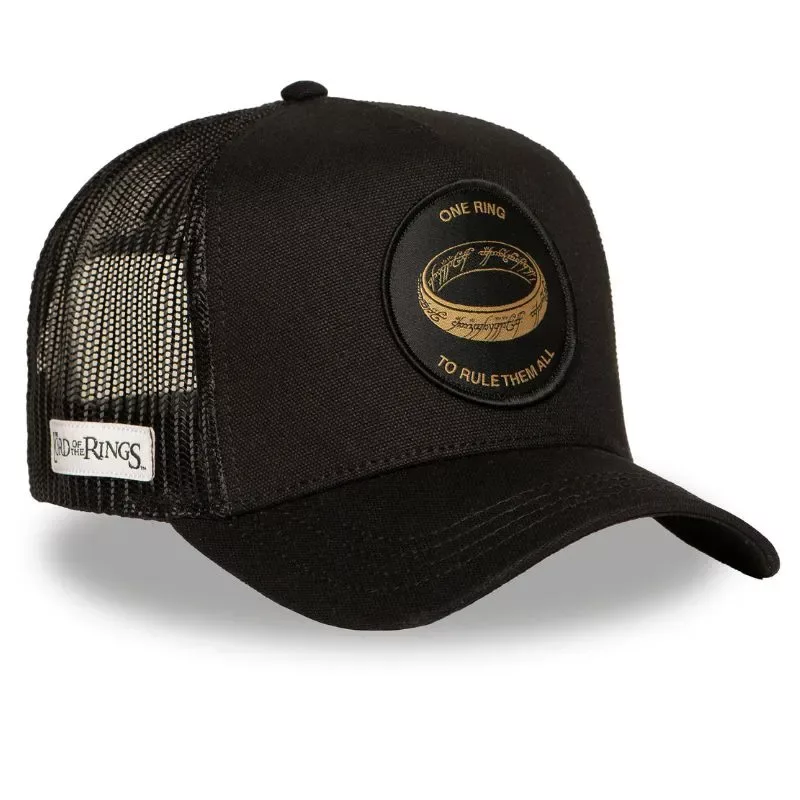Gorra Capslab One Ring Negra – El Señor de los Anillos