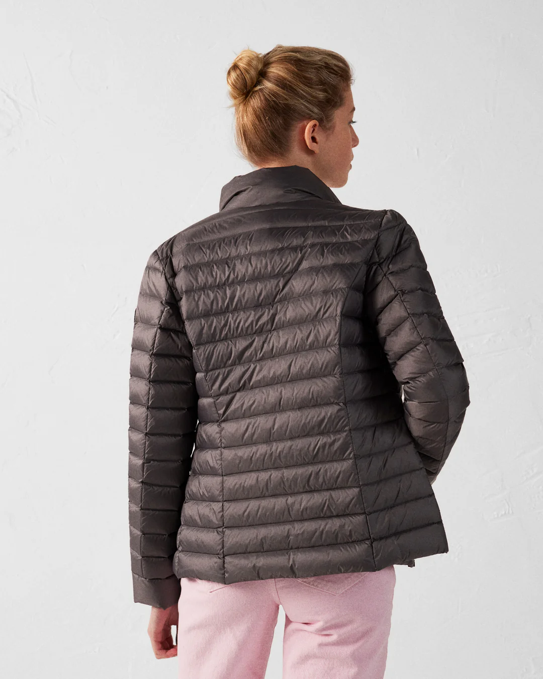 Chaqueta Jott Cha Mujer Antracita sin Capucha – Plumas Ultraligera y Elegante