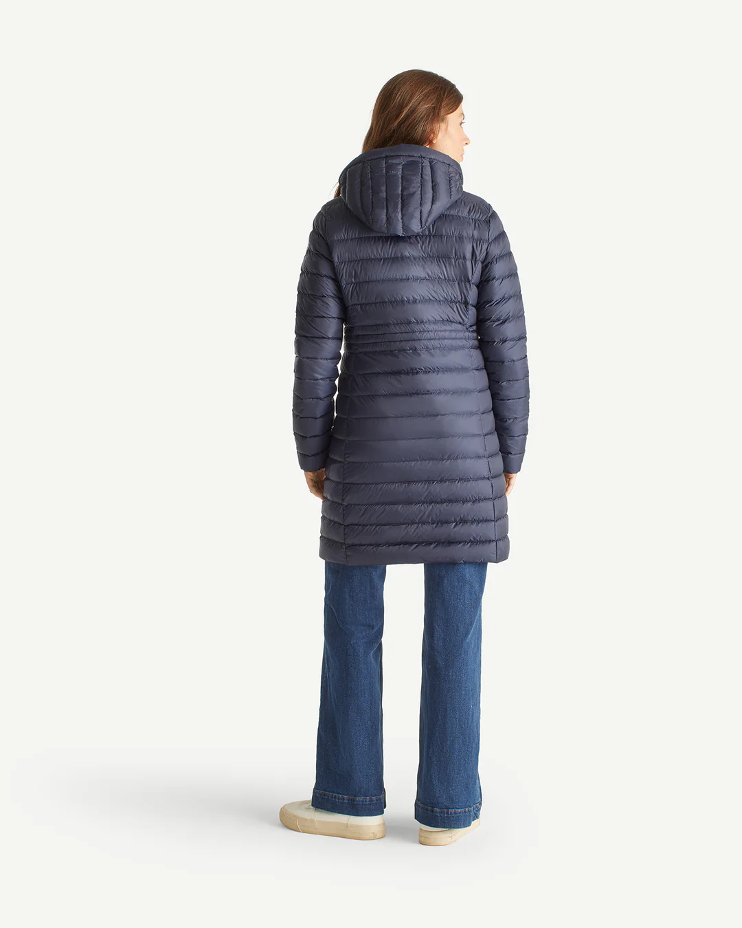 Chaqueta Jott Mujer Vero Azul Marino – Larga y Acolchada