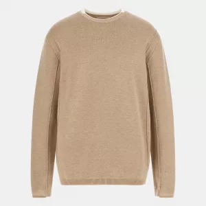 Sudadera Beige con Logotipo – Corte Regular Hombre