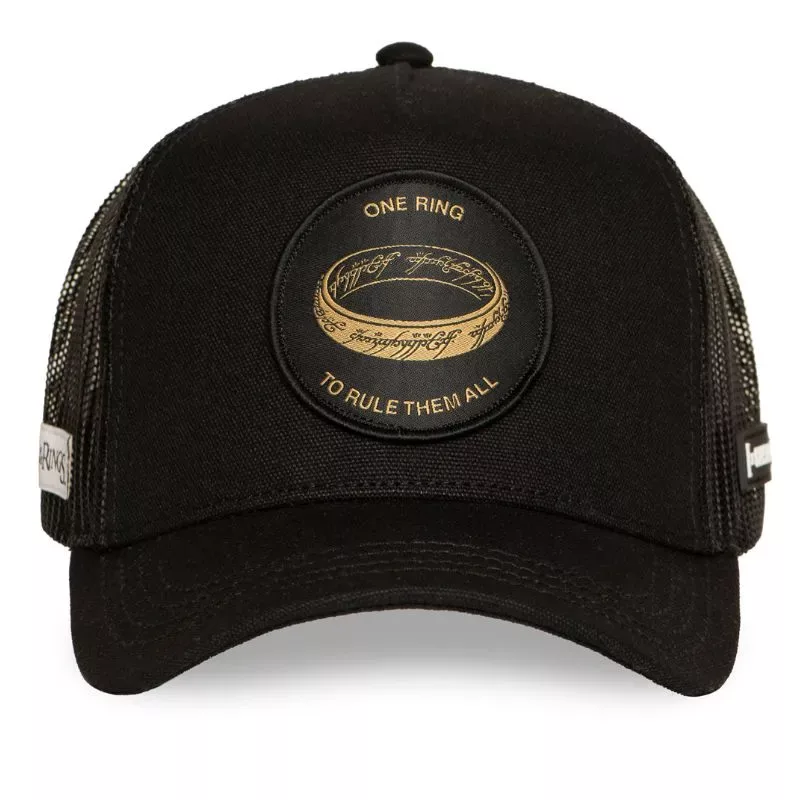 Gorra Capslab One Ring Negra – El Señor de los Anillos