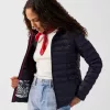 Chaqueta Jott Cloe Mujer Azul Marino con Capucha – Plumas Ultraligera y Compacta