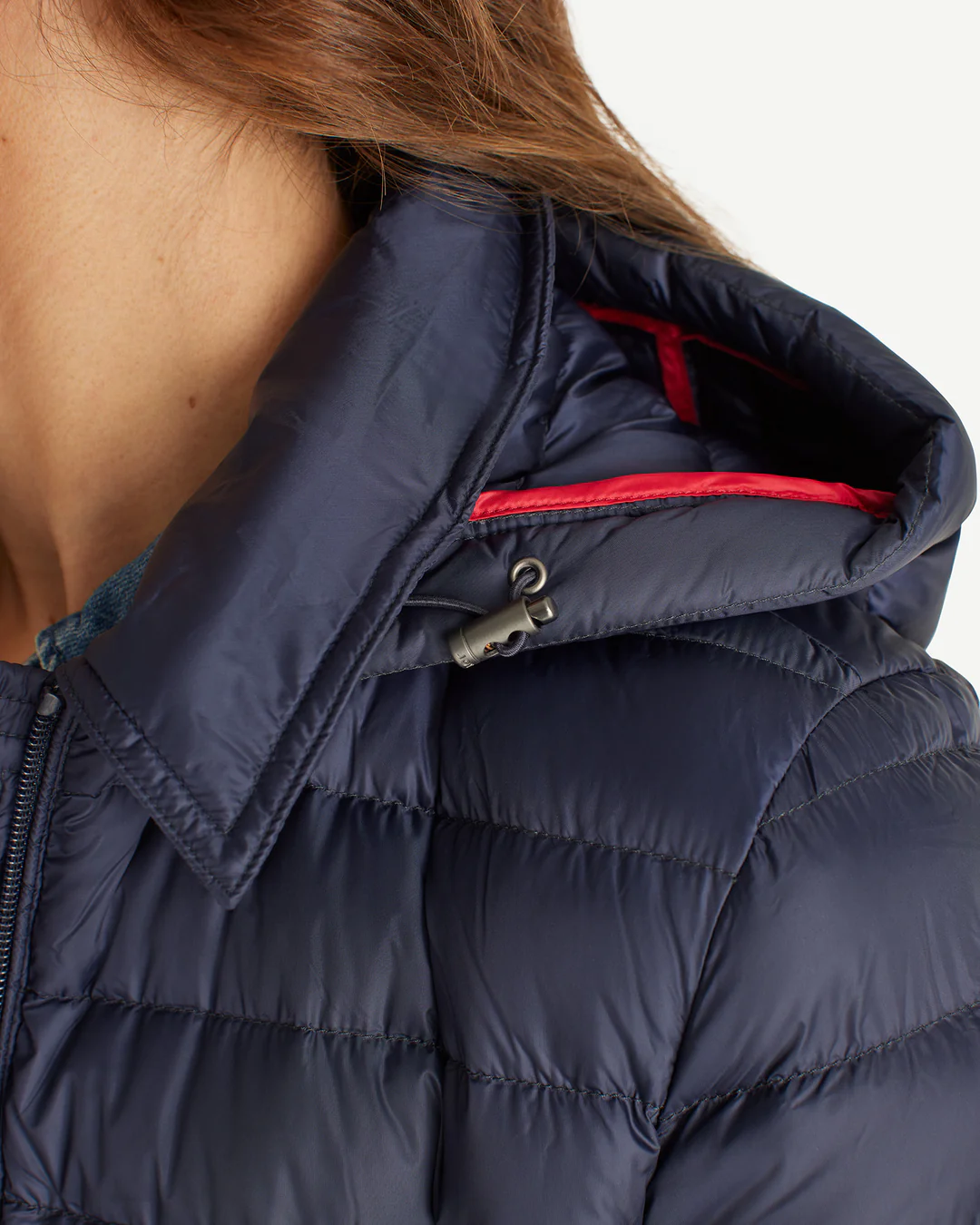 Chaqueta Jott Mujer Vero Azul Marino – Larga y Acolchada