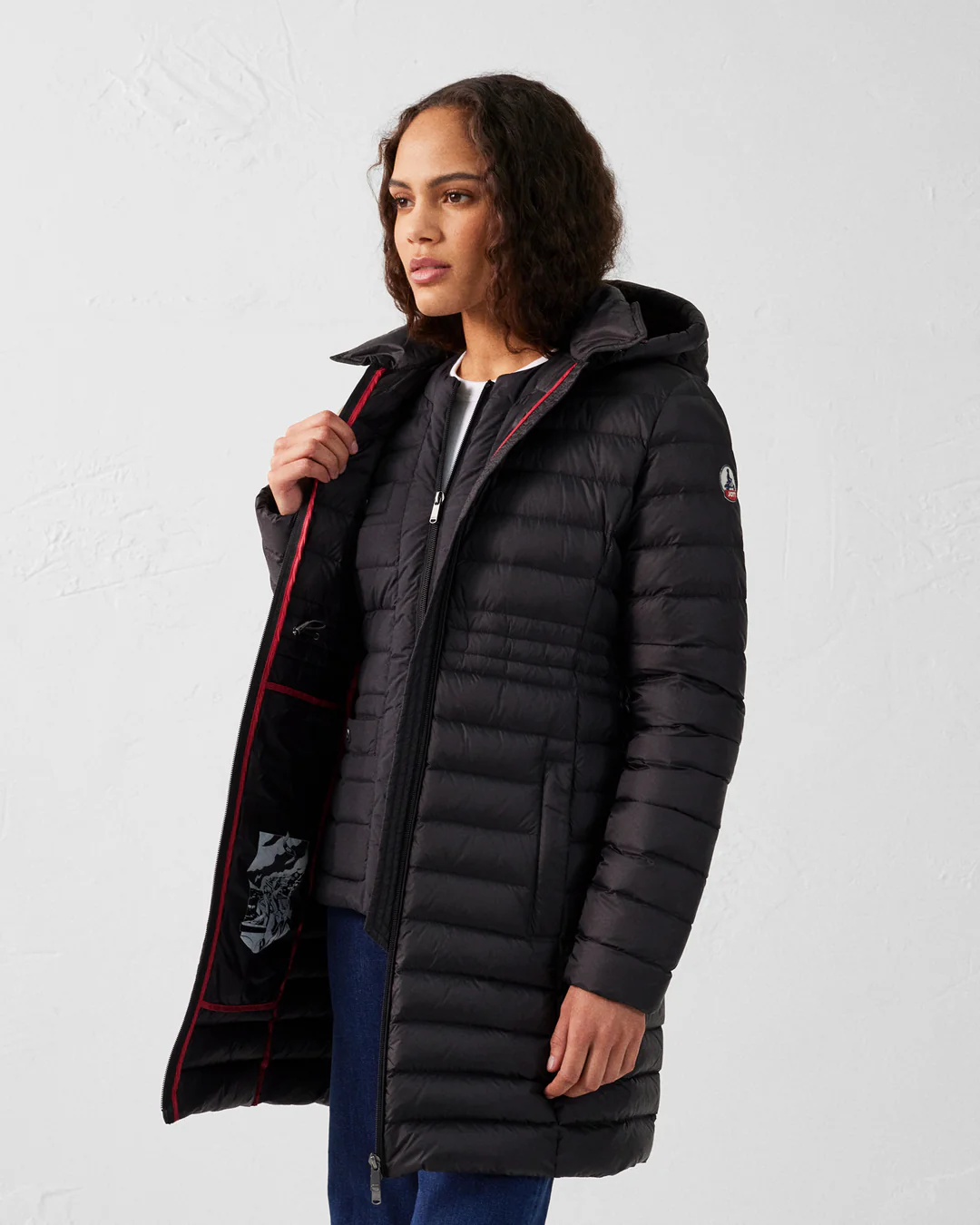 Chaqueta Jott Mujer Vero Negra – Larga y con Capucha Chaqueta Jott Mujer Vero Negra – Larga y con Capucha