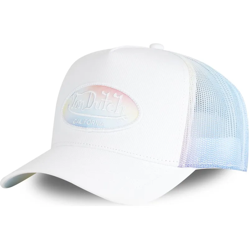 Gorra blanca pastel Von Dutch trucker unisex Gorra blanca pastel Von Dutch trucker unisex